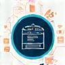 Illustration representing web development code
